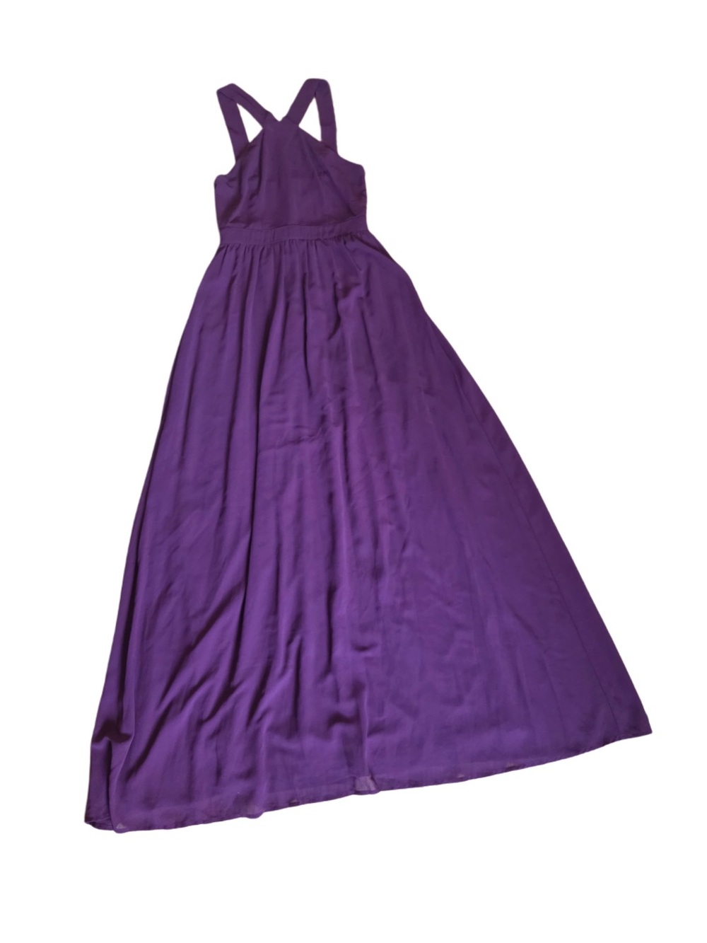Lulu's Purple Cross-Strap Maxi Dress
